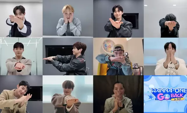 預告片最後11名成員擺出「拍板」姿勢。影片截圖