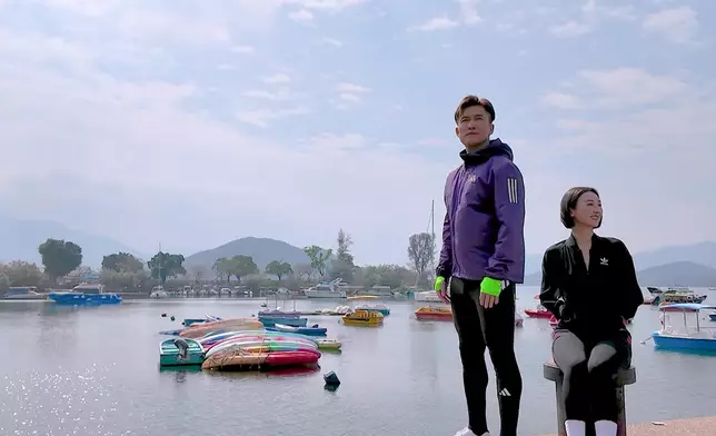 陳山聰與高海寧分享跑步的樂趣。