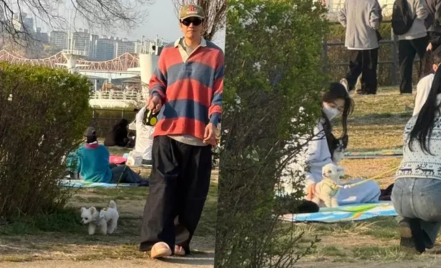 二人雖保持低調但仍被路人捕捉到。網上圖片