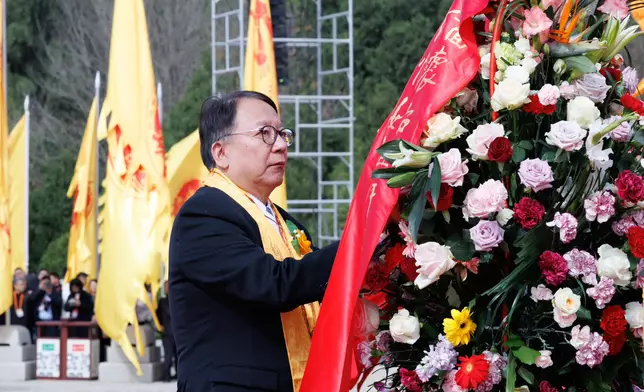 陳國基出席清明公祭軒轅黃帝典禮。陳國基FB