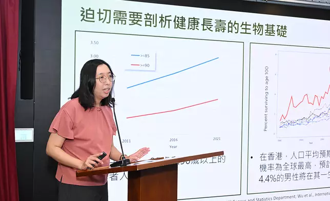 科大生命科學部研究助理教授王曉怡醫生分享研究最新進展。