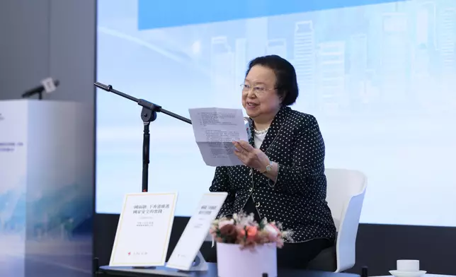 基本法委員會原副主任譚惠珠。蔡若蓮FB