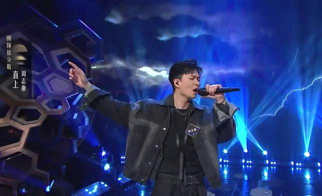 周志康邊唱邊擺有型甫士。