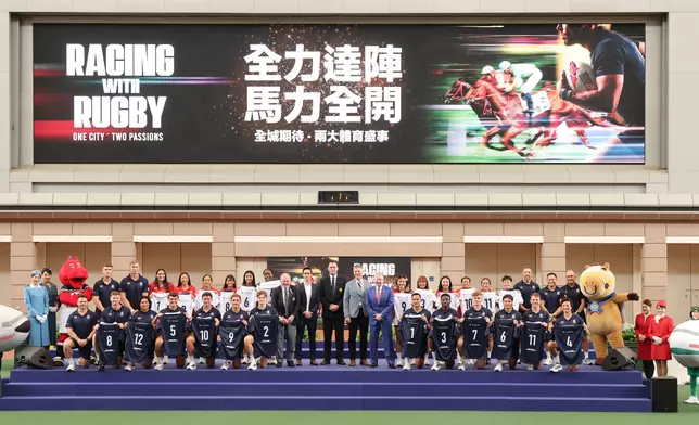 「賽馬 × 欖球」啟動儀式在沙田馬場舉行，同場亦公佈即將參與「香港國際七人欖球賽」 的中國香港男女子代表隊成員名單。