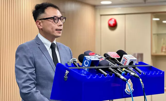 警方元朗警區刑事總督察張晉堂。