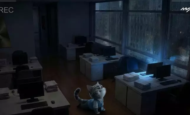 貓貓阿星、肥狗阿花及水豚着力演出《OT無限Loop》。