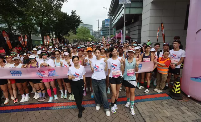 連家穎上周末參與國際培幼會舉辦「『愛．女孩』起跑！2026」慈善跑活動。