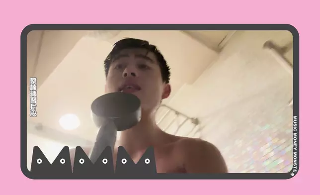 蔡楠喜歡一邊沖涼、一邊練歌。