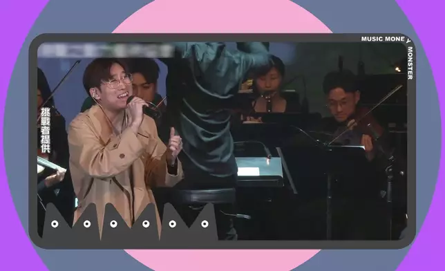 第二位參賽者楊卓就投入不少歌唱比賽。