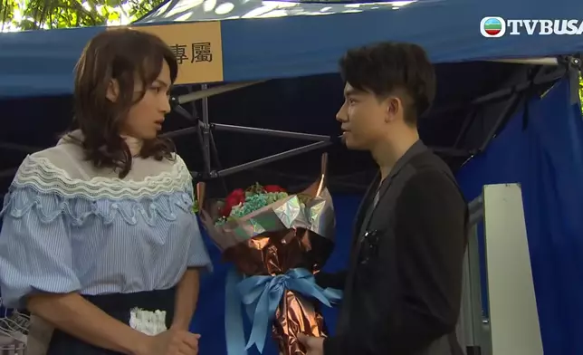 邵展鵬於《愛》劇迷戀金城安扮的子珊。