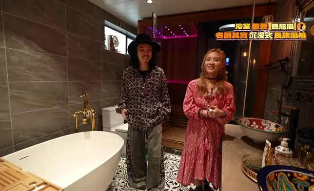 Gucci為太太精心設計的洗手間備有桑拿房。