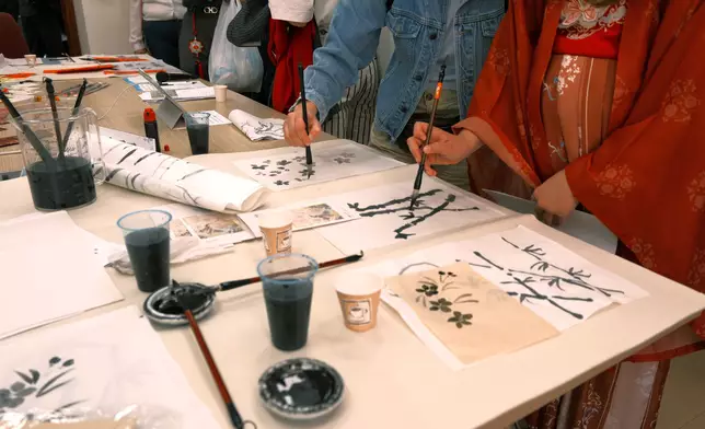 三大互動體驗區受參與者歡迎。羅馬大學孔子學院圖片