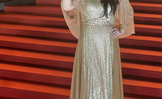 闊別影壇女星盛裝亮相，馬麗氣場十足行紅地氈。巴士的報記者攝