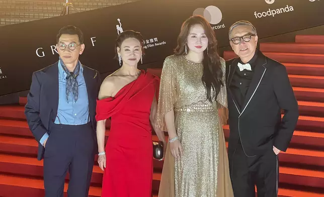 闊別影壇女星盛裝亮相，馬麗氣場十足行紅地氈。巴士的報記者攝