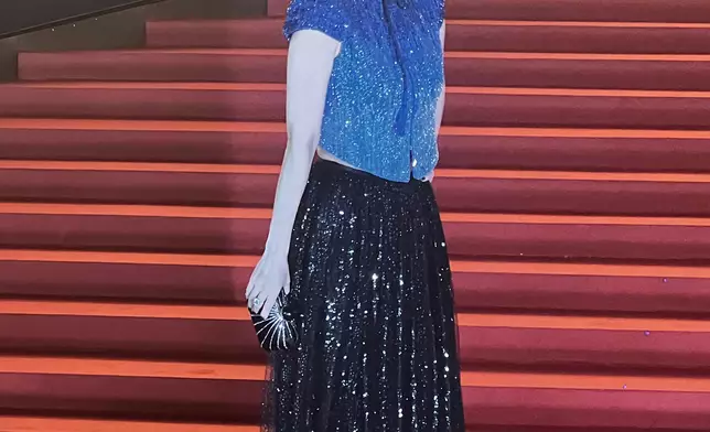 闊別影壇女星盛裝亮相，章子氣場十足行紅地氈。巴士的報記者攝