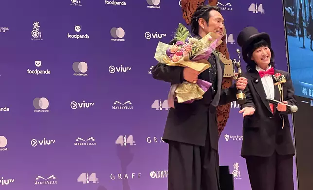 杜德偉憑《風林火山》奪得最佳男配角。巴士的報記者攝