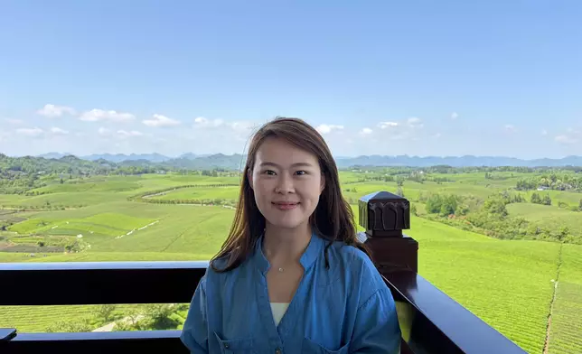 中國茶海景區市場運營部經理劉丹妮。巴士的報記者攝