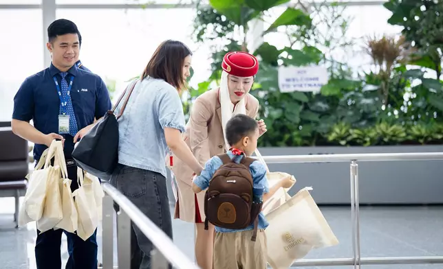 阿聯酋航空於全球多個機場舉辦旅行預演活動。阿聯酋航空圖片