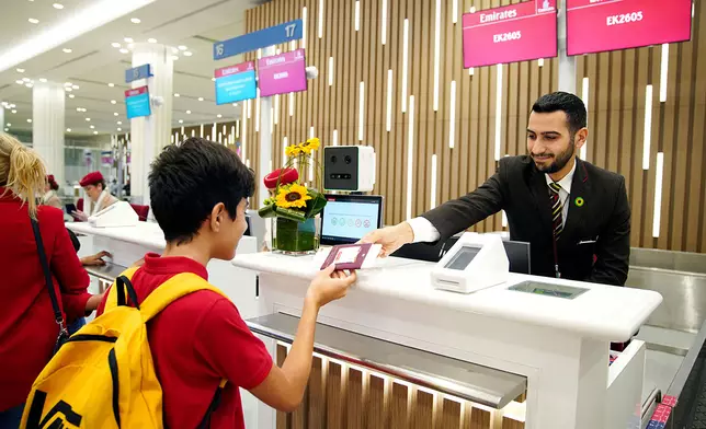 阿聯酋航空於全球多個機場舉辦旅行預演活動。阿聯酋航空圖片