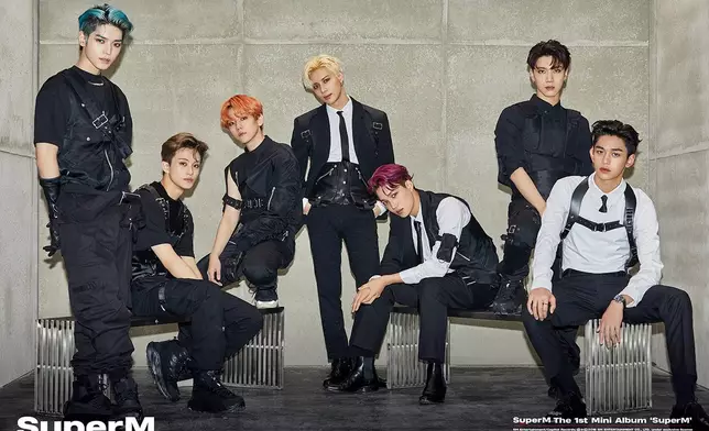 Lucas亦曾以SuperM成員身份展開活動。網上圖片