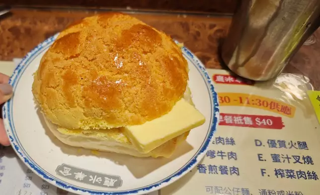 菠蘿油。示意圖片