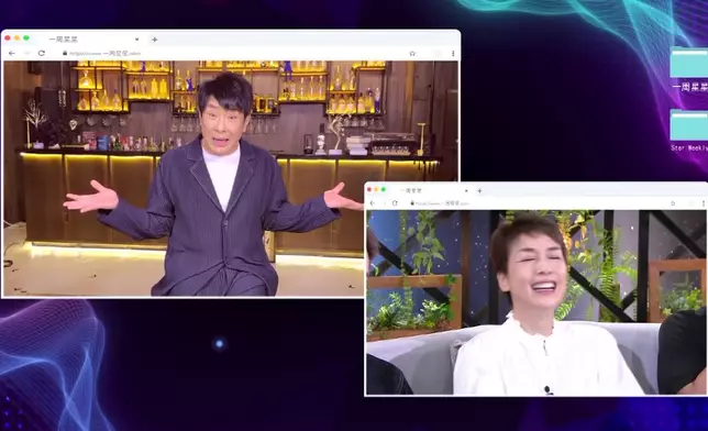 TVB 娛樂訪談節目《一周星星》，星期日晚 10 點 35 分播出第十九集，請來了無綫綜藝節目《試真 D》其中四位主持江美儀、朱敏瀚、曾展望 GM 及吳業坤擔任嘉賓