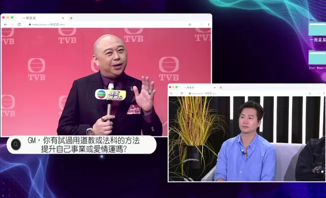 TVB 娛樂訪談節目《一周星星》，星期日晚 10 點 35 分播出第十九集，請來了無綫綜藝節目《試真 D》其中四位主持江美儀、朱敏瀚、曾展望 GM 及吳業坤擔任嘉賓