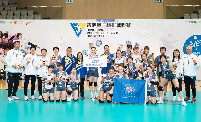 女子組冠軍頒獎