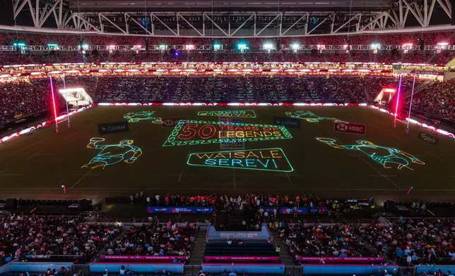 主場館大草坪上演激光表演。旅發局圖片