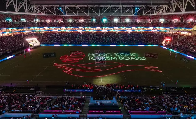 主場館大草坪上演激光表演。旅發局圖片