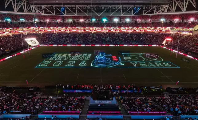 主場館大草坪上演激光表演。旅發局圖片