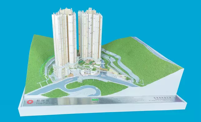 「居屋2025」的新發展項目影輝苑的模型。政府新聞處圖片