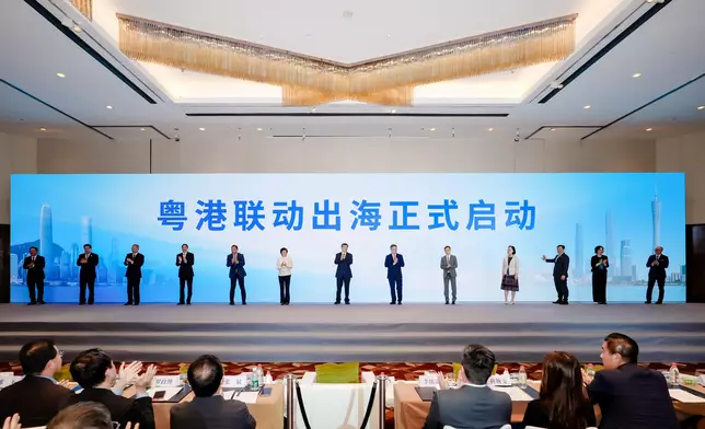 出海專班廣東首辦大型推廣活動　鼓勵粵企善用香港優勢出海。 政府新聞處圖片