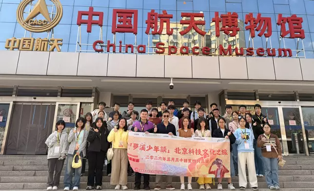 參觀中國航天博物館。