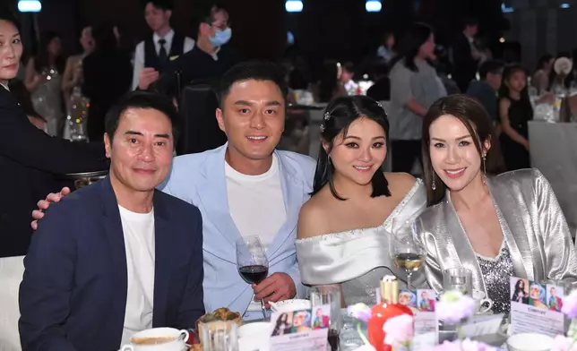 (左起)歐瑞偉、楊明、LIGHTMAC創辦人陳玥心及莊思明合照留念。