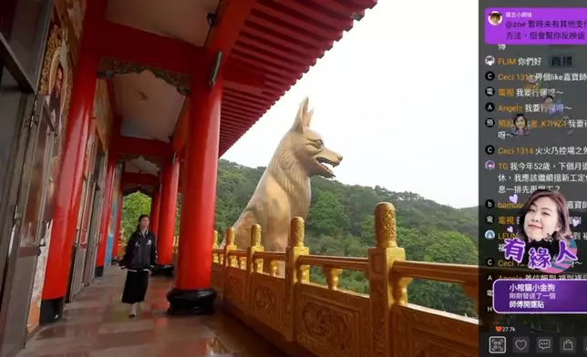 台北十八王公廟建有30呎高的狗狗像。