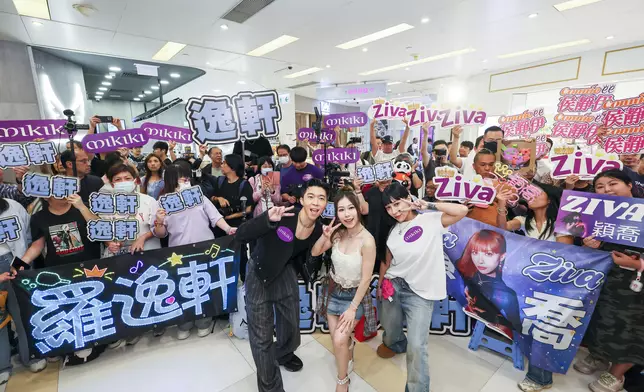 「聲秀」穎喬（Ziva）日前與侯靜伊、羅逸軒在Mikiki商場舉行「Y2K熱唱金曲Busking」活動，大唱千禧年代流行曲。