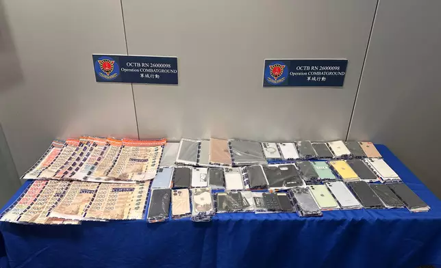 警方展開反三合會及詐騙行動「軍域」，拘13人。