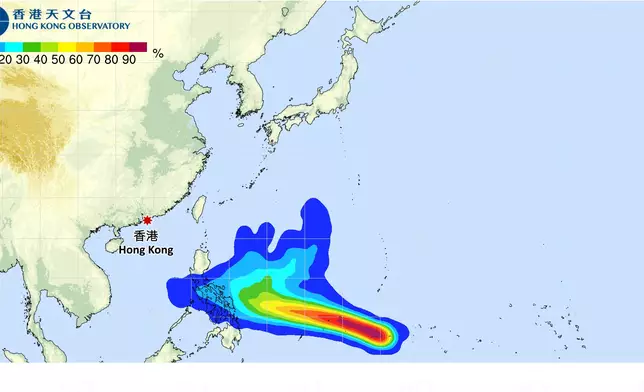 天氣。香港天文台圖片