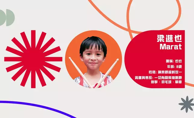 首集登場的「星級母子」，是賴慰玲及8歲囝囝梁進也（也也）。