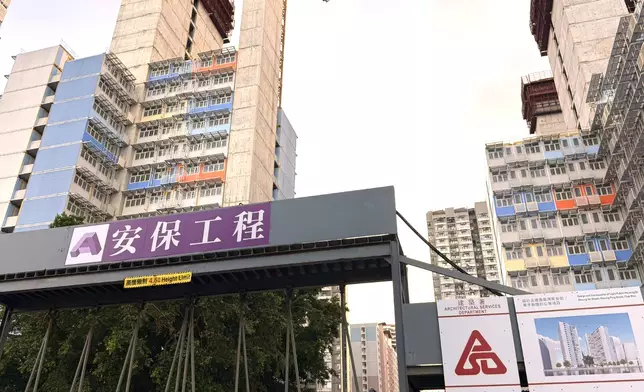 柴灣常安街簡約公屋地盤。巴士的報記者攝