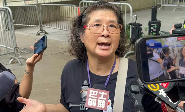 蔡女士。巴士的報記者攝