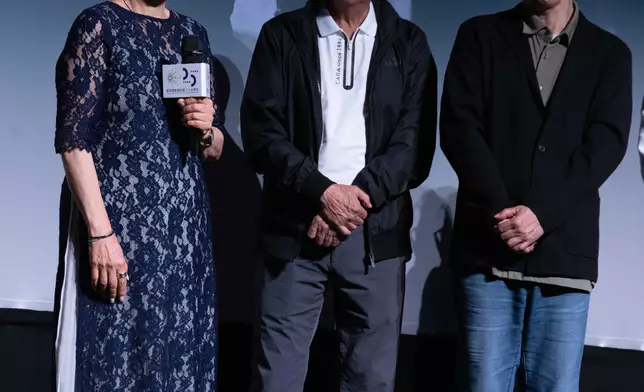 左起：龍剛導演胞妹龍靜冰、劉家榮、陳慶嘉