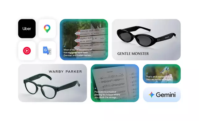 Google又預告，今年秋季會推出智能眼鏡，分為音訊及顯示兩款，進一步將Gemini帶到可穿戴裝置之中。