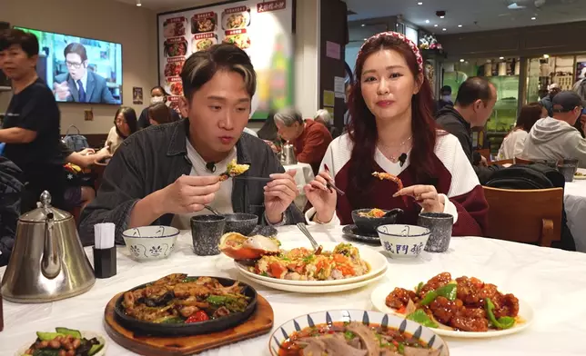 黃椒醬肉餅蒸膏蟹挑戰膽固醇極限。