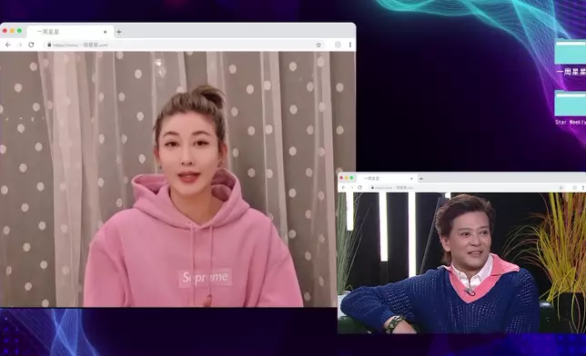 李彩華同陳曉東曾合拍劇集《百分百感覺》。