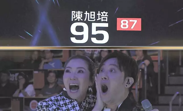 旭培不敢相信自己取得95分。