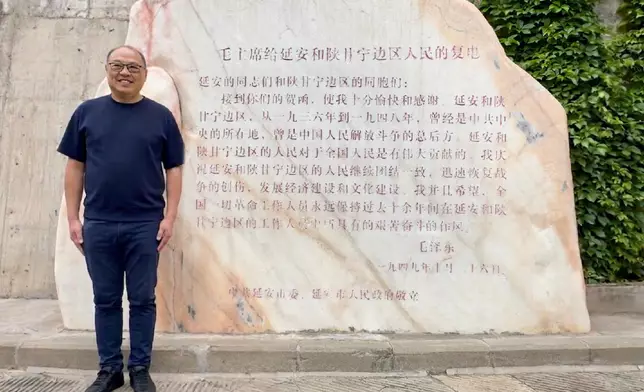 香港理工大學校董會主席林大輝在延安。