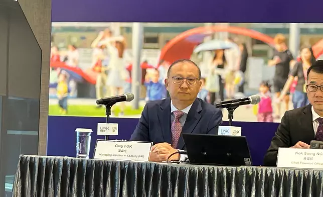 領展香港租賃董事總經理霍業生。巴士的報攝。