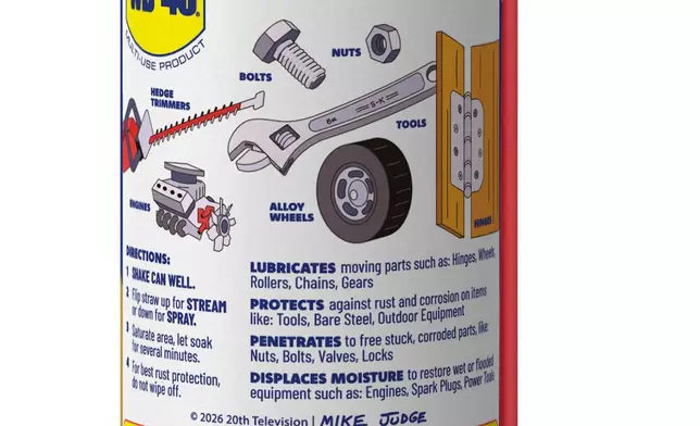 《山丘之王》主題WD-40® 多用途產品將於家得寶推出 AP圖片